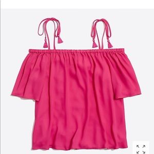 J CREW (NWT) Tie Cold-Shoulder Top